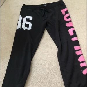 Vs pink sweat pants
